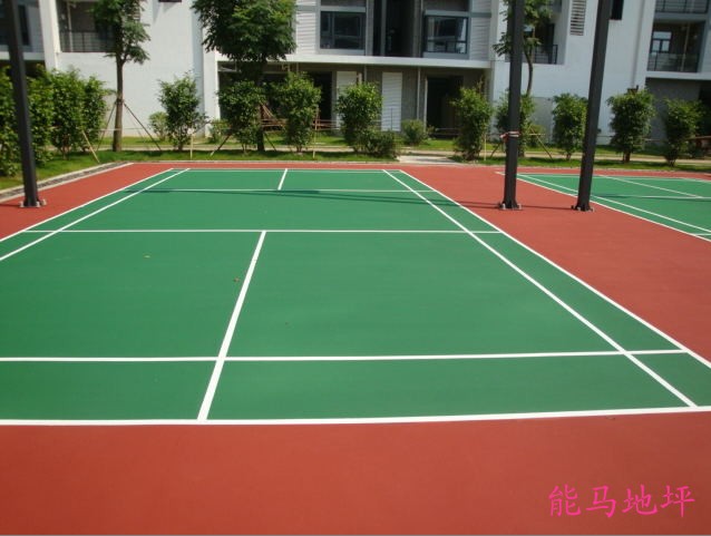 北海五中硅PU羽毛球場