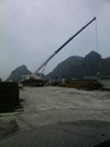 12噸吊車在貴港東環路工作