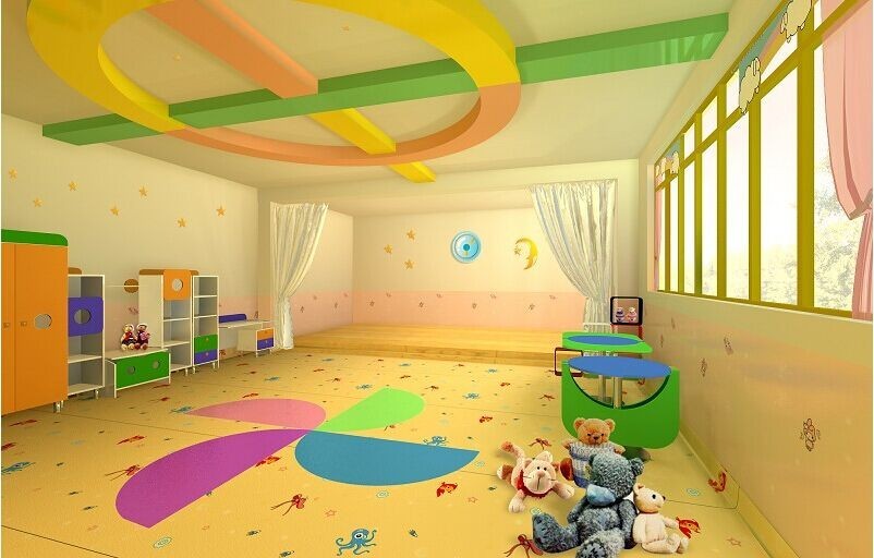 慈溪贺州幼儿园PVC地板
