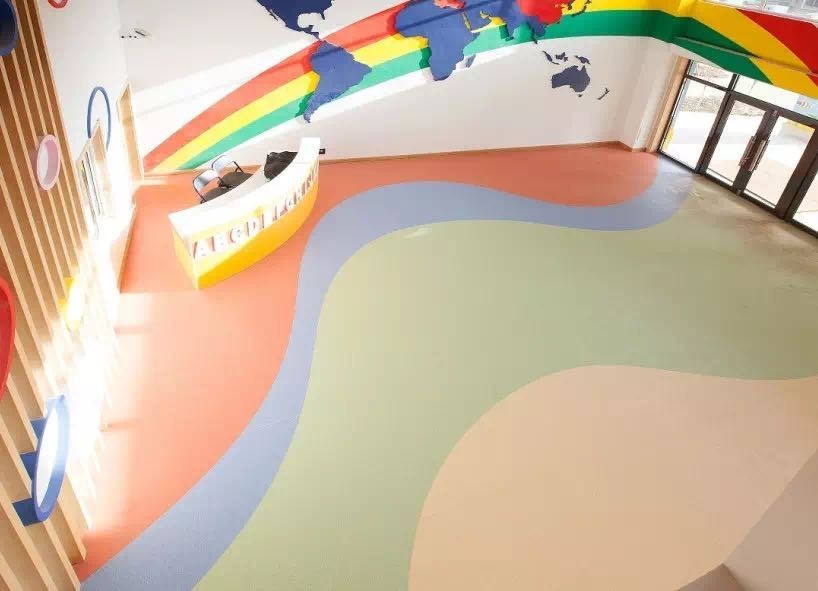 日喀则东兰幼儿园pvc地板