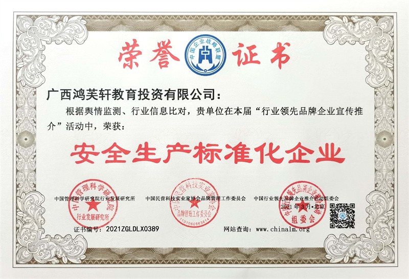 安全生产标准化企业