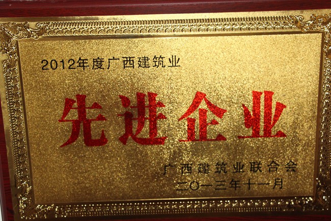 2012年广西先进企业