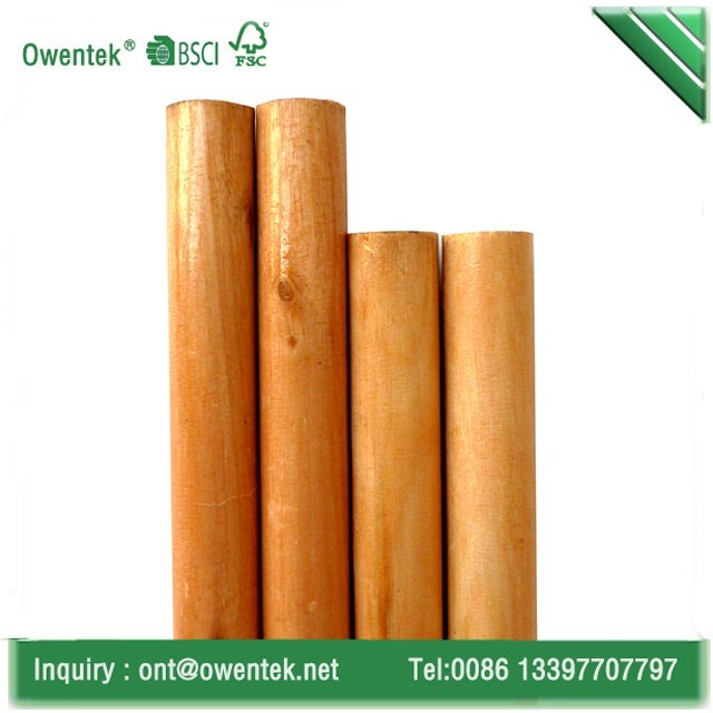 Cheap price handmade varnish wooden stick factory broom set