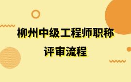 柳州中級工程師職稱評審流程,