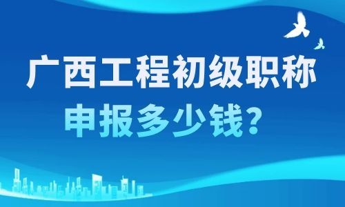 广西工程初级职称申报多少钱？