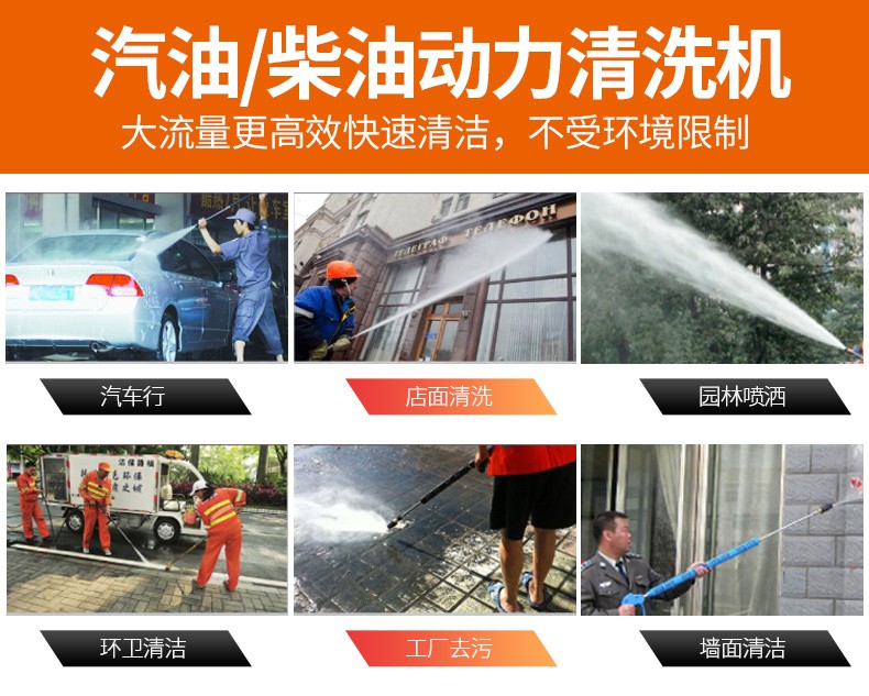 高壓清洗機推車式打藥機移動式帶水箱清洗機3