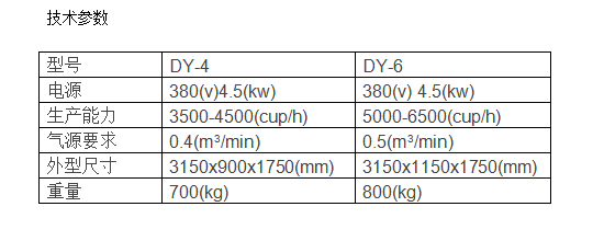 酸奶灌裝封口機(jī)  自動(dòng)杯裝機(jī)技術(shù)參數(shù)