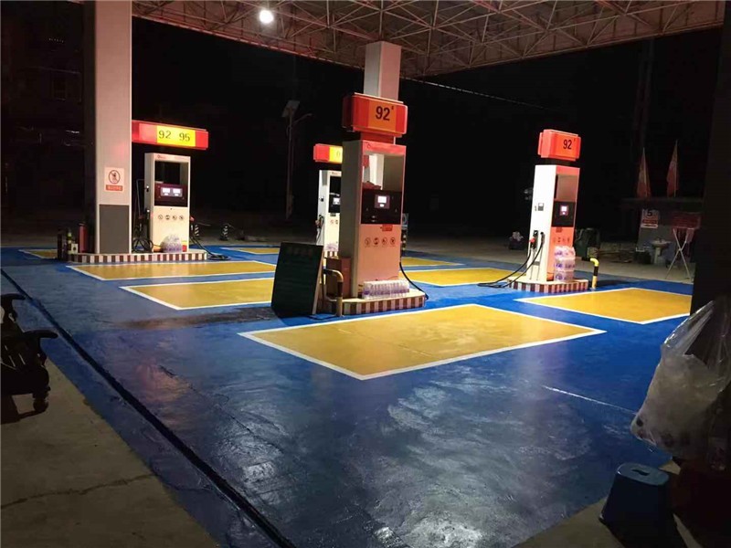 桂林加油站冷涂车位标线-上林加油站