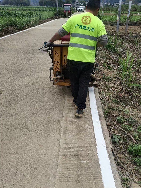 崇左新電力公司道路劃線