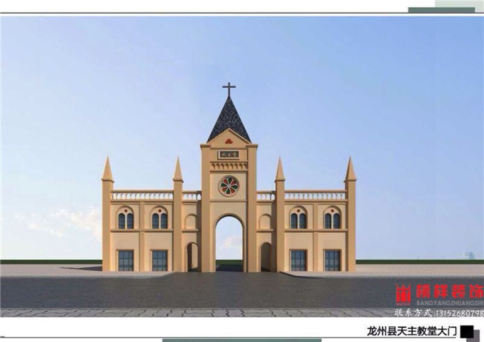 龙州天主教堂大门