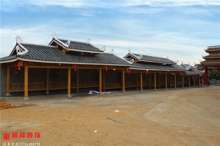 自贡木结构长廊