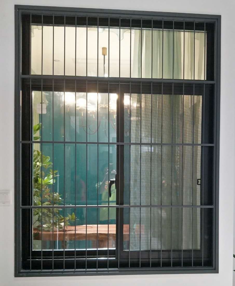 铝合金窗 半隐形防护网 沙窗
