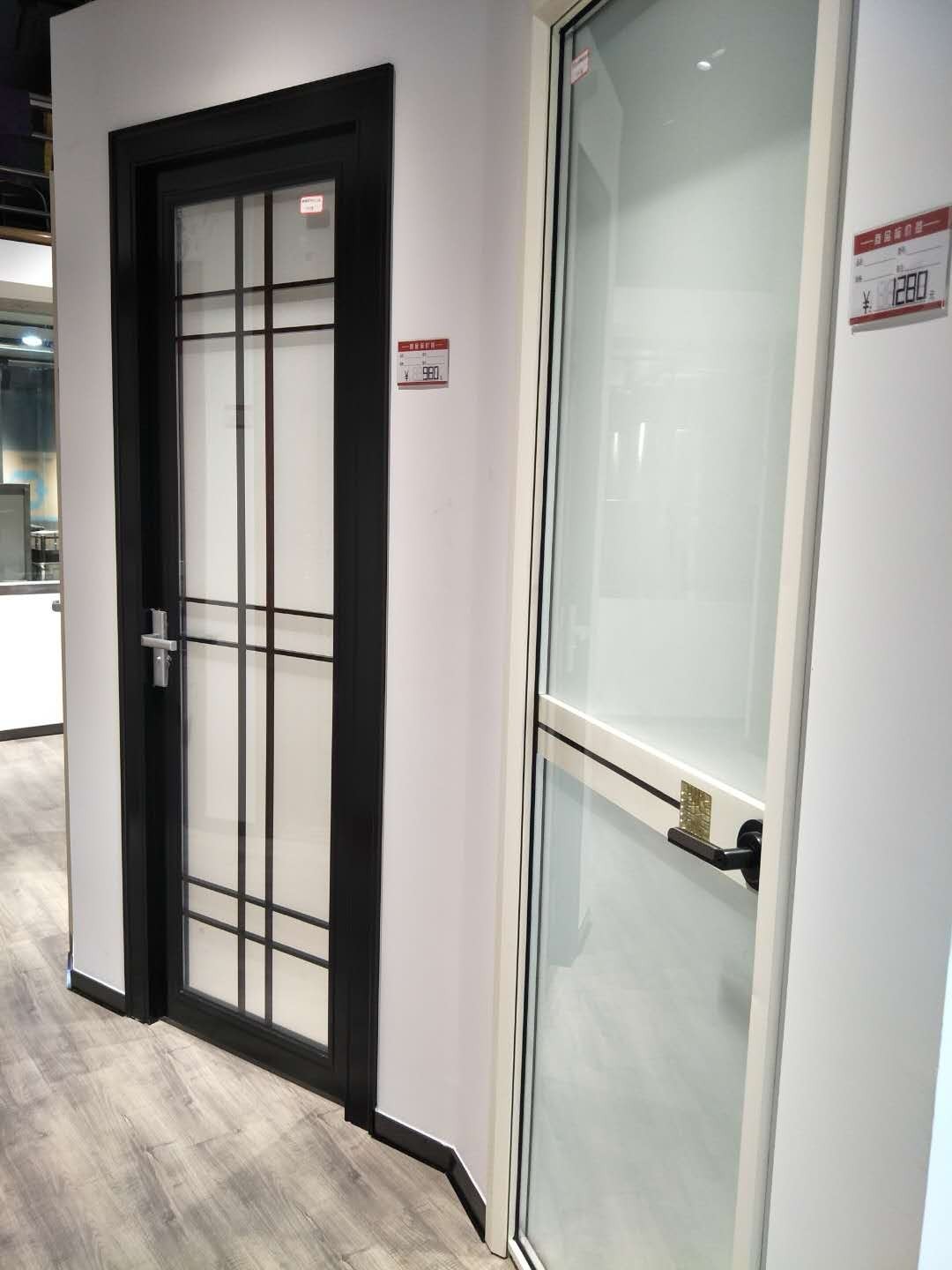 铝合金中空玻璃卫生间门