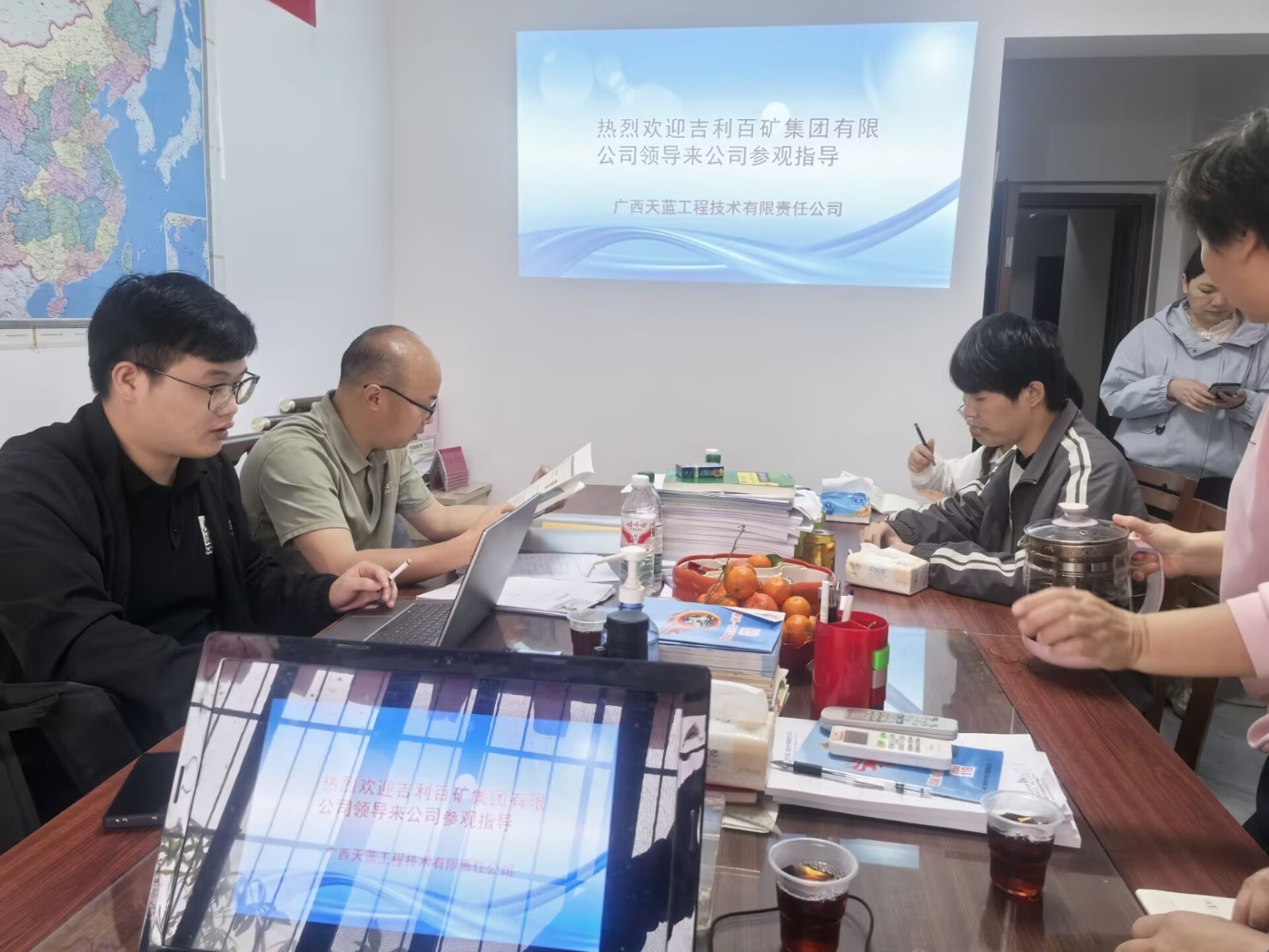 吉利百矿集团有限公司领导来公司参观指导工作