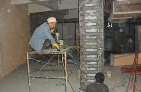 湖南湘潭商品住宅楼柱加固工程